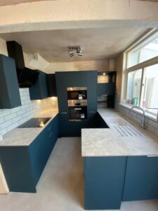 New kitchen installed in a residential property by Portsmouth Kitchen Fitters