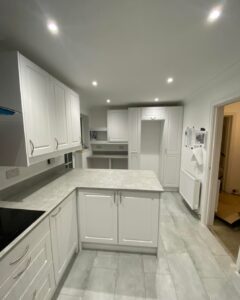 New kitchen installed in a residential property by Portsmouth Kitchen Fitters