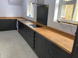 New kitchen installed in a residential property by Portsmouth Kitchen Fitters