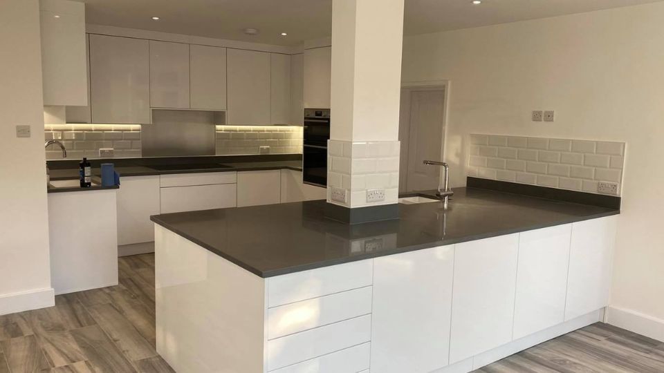 Kitchen refurbishment carried out at a residential property in Portsmouth